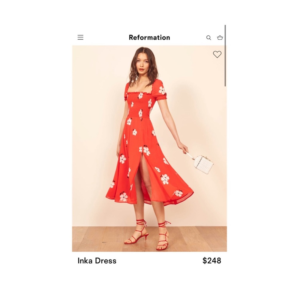 Reformation Inka Dress (see color attached)